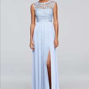 David’s Bridal Ice Blue Size 8